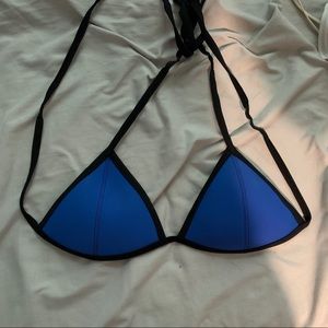 triangl malibu blue bikini top